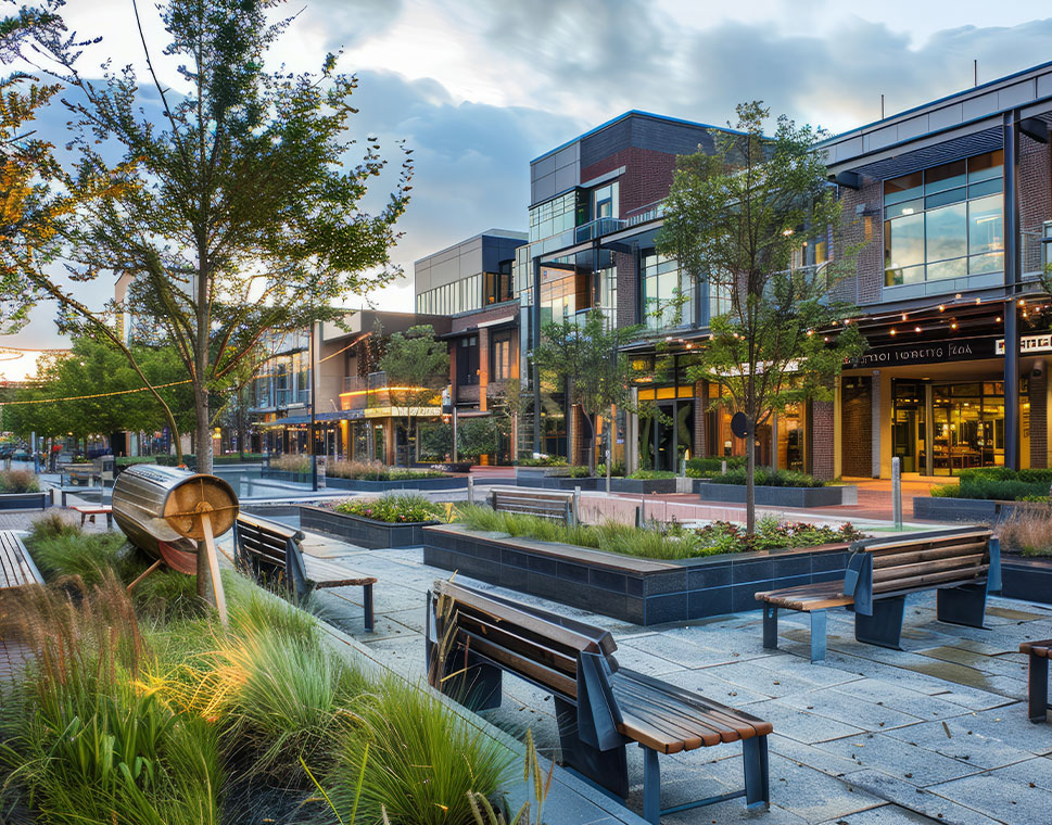 Installation de mobilier urbain près de Brétigny-sur-Orge